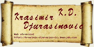 Krasimir Đurašinović vizit kartica